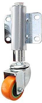 Lenkrollen Lenkrollen, Sploaded Gate Swiveler Zaun Hardware Heavy Duty Polyurethane Gate Wheel, 2 50mm Verschleiß-Silent Wheel, Höhenverstellbar 30/60mmng Tragkraft/Bremse/60mm(Brake,50Mm/10In)