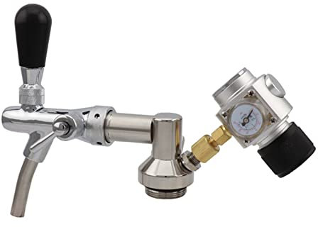SRKATI Heimbrau-Sets bierbrauset Mini Growler Zapfhahn mit Co2-Regler Keg-Ladegerät für Homebrew 2L 4L 5L Bierfass(Type 2)