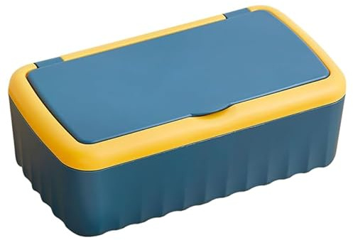 Happyyami Box für feuchte Tücher Container groß wischen Gewebe nass nachfüllbarer Tücherbehälter -Wischspender Spülbarer Wischtuchhalter Tragbarer Wischspender pp Blue