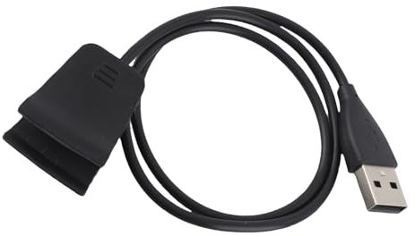 Keenso Caricatore ALTA HR Cavo di Ricarica USB Durevole per gli Utenti Aziendali da Viaggio per Smartwatch in Plastica di 0,5 M di Lunghezza Nera