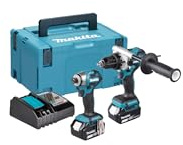 Makita DLX2516TJ 18V Li-ion LXT 2 Piece Combo Kit Complete with 2 x 5.0 Ah Batteries and Charger Supplied in a Makpac Case