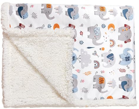 Diogeynu Manta de bebé de 75 x 100 cm, para otoño e invierno, suave y suave, para jardín de infantes, colcha para cuna infantil