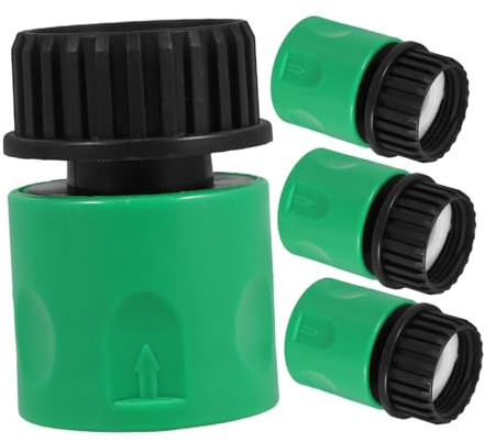 Toyvian 4 Pièces Adaptateurs de Tuyau Plastique pour Jardin Raccords Étanches Durables pour Tuyaux Arrosage Connecteurs Pratiques pour Nettoyage Irrigation