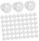 TOPPERFUN 200pcs Essential Oil Plug: Replacement Transparent Plastic Stopper - Diffuser Cap Plug For 28mm Opening - Round Inserts Caps For Fiber Reeds