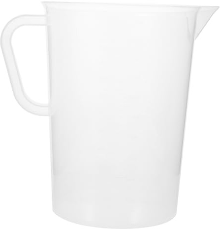 BESTYASH Verre Doseur 5000Ml en Plastique à Haute Température Poignée Tasse Graduée Cuisine Outil de Mesure Pratique et Réutilisable