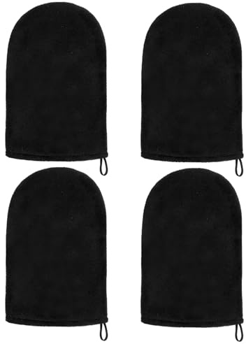 4 Pcs Fake Tan Mitt, Tanning Mitt, Self-Tanning Application Mitts | Washable Reusable, with Smooth and Even Effect, Double-Sided Tan Mitts, for Sunscreen, Fake Tan Mit, for Sunbathing