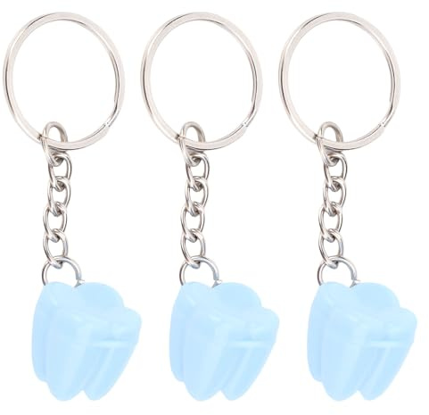 Saluaqui 20 St Baby Teeth Box Nyckelring, Bärbar Mjölktandhållare för Barn med Livsmedelsklassad Plast, Känslomässig Minnessak (BLUE)