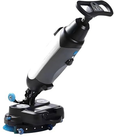 Autolaveuse/Sécheuse/Aspirateur Professionnelle avec Grand Réservoir pour Eaux Propres et Usées, Nettoyage en Profondeur Complet, Autopropulsée, Silencieuse, Système de Nettoyage de Sols White