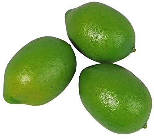 Millennial Essentials Fake Fruit Artificial Realistic Lifelike Decorative Foam Fruits & Vegetables for Hand Made Home, Kitchen, Party Decor (9pcs Green Lemons/Limes)