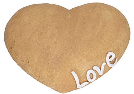 Tomotato Gedenksteine für Haustiere Gedenktafel Tiere Schiefer Herzförmige Tiergrabstein Schiefer für Hund Katze und Andere Haustiere Garten Leer Schiefer 21 x 19cm(Sand)