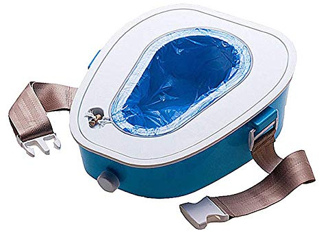 Orinatoio portatile per WC di emergenza mobile con custodia per la pulizia per anziani, adulti e bambini