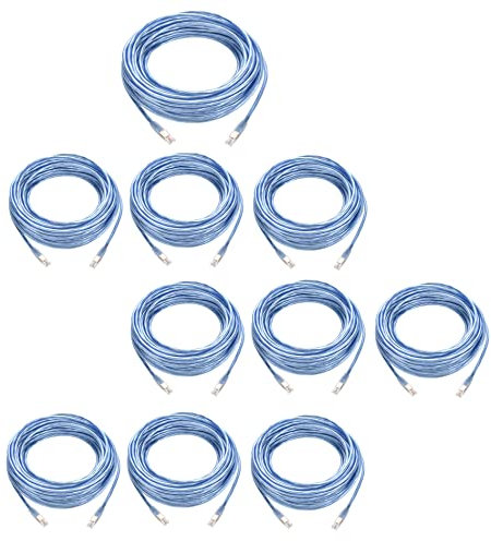 Beszin 10 st 7,6 m RJ11-kablar för höghastighets DSL-internet DSL-internet för bredband DSL-modem, höghastighetsdataöverföring, DSL ethernet-telefonjackkabel för hem