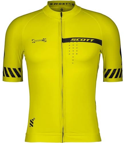 SCOTT RC Pro Fahrrad Trikot kurz gelb 2025: Größe: XL (54/56)