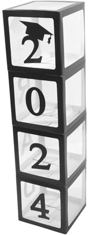 TOYANDONA Caja De Globos Distintiva Para Fiesta De Graduación Caja De Globos Para Fiesta Adorno Para a De Graduación Decoraciones Para a De