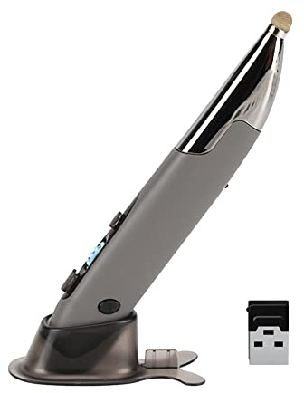 YIWENG 2.4G Wireless Mouse Pen 4 Keys Vertical Pen-Shaped Stylus BT Connect Support Voice Translation Adjust DPI Speed Digital Pen for PC Laptop Notebook Computer,laptop mouse
