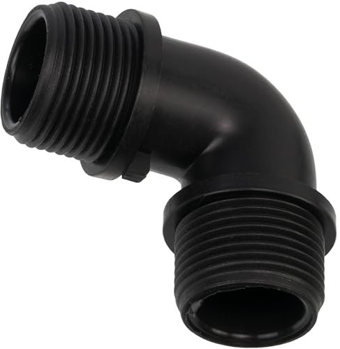 AERZETIX - C75037 - Lot de 5 Raccords coudés 90° mâles 3/4 x 3/4 pour tuyau d'arrosage d'irrigation système goutte à goutte - en polyéthylène - circuit d'eau