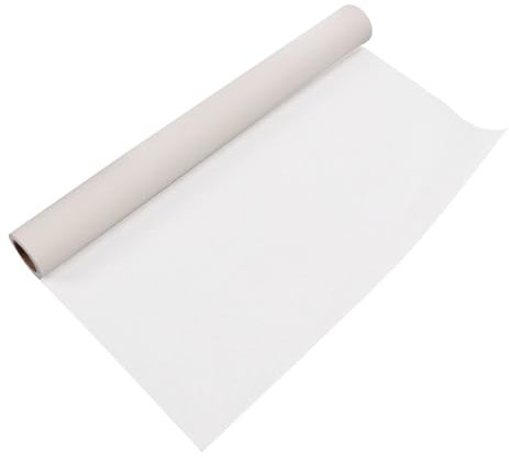 HERCHR Weißes Transparentpapier, Transparentpapierrolle, 18 Zoll Breites Muster, Transparentpapier Zum Nähen, Transparentpapier Zum Zeichnen, Transparente Transparentpapierrolle(46M)