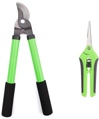 WJUAN Svettatoio Telescopico da 2, Troncarami Leggere, Rivestimento Antiaderente, Svettatoio Piante, Realizzate Acciaio Manganese Precisione, Adatte Fiori, Arbusti Alberi Frutto(36 x 16 x 3 cm)