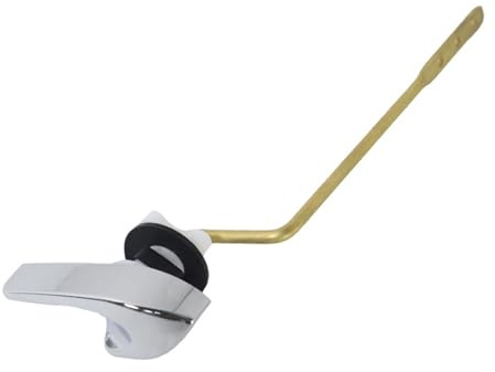 Limtula Mango de inodoro de montaje frontal, fácil de descargar, repuesto de fácil instalación, accesorios de baño para la mayoría de inodoros