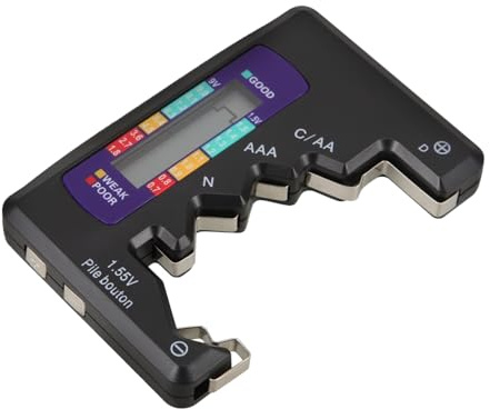 LABRIMP Battery Level Detector Battery Tester Tool for Aa Aaa Digital Voltage Measuring Device for Household and Outdoor Use