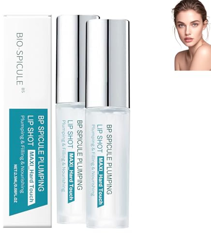 Aoseiens Lippenauffüller, Bp Spicule Plumping Lip Shot, Volumengebender Lipgloss mit Hyaluronsäure und Capsaicin, Prickelndes Lippenserum für volle Lippen