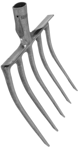 POPETPOP Fourche à Manure Acier Robuste Outil pour Ameublir et Aérer Sol pour Champs et Massifs de Fleurs Équipement Fiable pour Activités Agricoles