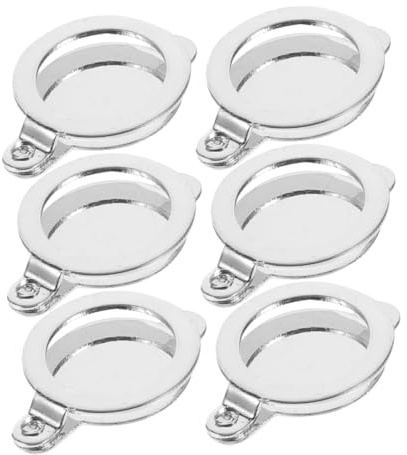 KONTONTY 6PCS Door Peephole Covers Privacy Protection for Apartment and Hotel Doors Inner Copper Peep Security Viewer Shield Dustproof and Easy Installation for Home Safety