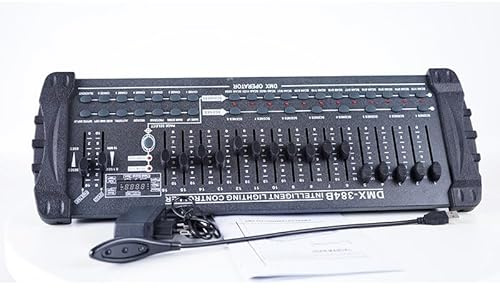 Multi-Function 384/192 Console DMX512 Controller Is Used To Move Headlight Matching Effect DJ Stage Lighting Party for Professional DJs(384,Q)