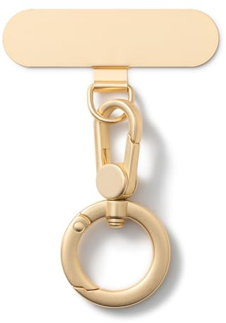 CHUQING Support de chaîne de téléphone portable Tampon métallique 360° Fixation Universel pour Lanière L'or champenois
