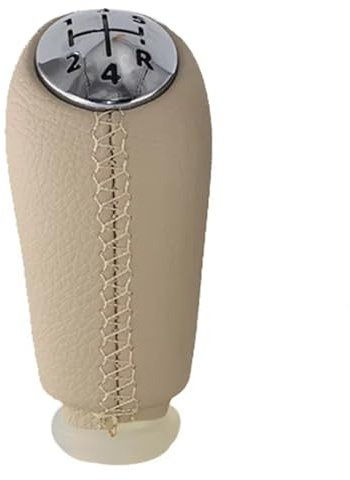 Palanca De Cambios Para Dacia Para Dokker 2012-2021 Para Sandero Manija La Caja Cambios Perilla La Palanca Cabeza La Perilla Cubierta La Palo Cambios(Beige Leather)