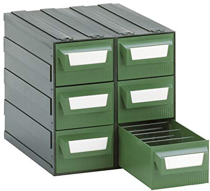 Cassettiera modulare Mobil Plastic Modello L - 6 cassetti +12 divisori