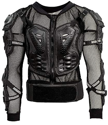 Bohmberg Core Bodyprotector – bra anpassningsbar och balanserad protektorjacka Large svart