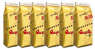 Caffè Quarta Avio Oro macinato. N. 6 confezioni da 250 g. Caffè italiano pugliese salentino prodotto e confezionato in Salento. Original Italian coffee made in Apulia.