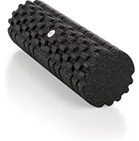 AFH Webshop Faszienrolle mit praktischer Transporttasche | Foam Roller zur Selbstmassage | Sport Massagerolle | Hochdichte PP Schaumstoffrolle | B-LINE Deluxe (schwarz)