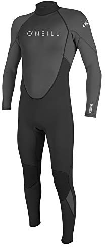 O'Neill Wetsuits Men's Reactor-2 3/2mm Back Zip Full Wetsuit, Black/Graphite, M Tall UK