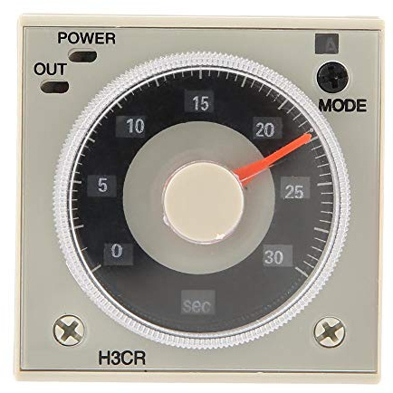 Relé del Temporizador de retardo, H3CR-A Relé del Temporizador de retardo 0.5S-300H Perilla Tiempo de Control del relé 11-Pin 100-240VAC 100-125VDC