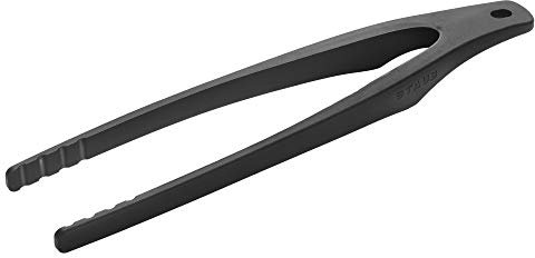 STAUB Zange, 31,1 cm, ideal zum Wenden oder Wenden von Lebensmitteln, langlebiges BPA-freies, mattschwarzes Silikon, sicher für antihaftbeschichtete Kochflächen