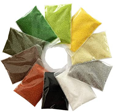 naninoa FARBSAND, Decosand Set 0,5mm (Mix 3) 10x100g = 1kg