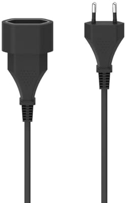 Hama Verlängerungskabel 5m Euro Stecker | Verlängerung Stromkabel schwarz, Kabel für innen