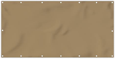 MuchoWow® Balkon Sichtschutz Sichtschutzmatte Balkonbanner Abdeckung für Terrasse Balkon Windschutz Blickdicht Wetterfest 200x110 cm Palette - Beige - Innenbereich