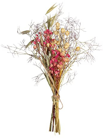 Rayher Bouquet de fleurs séchées naturelles, rose, 1 bouquet, 18-20cm, arts créatifs, art floral, décoration, scrapbooking-85491264