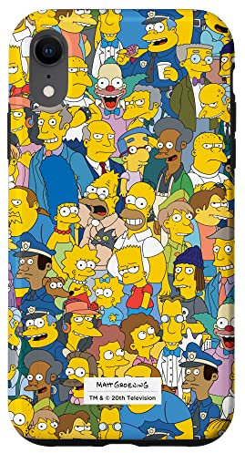 The Simpsons Springfield Characters Print Case for iPhone XR