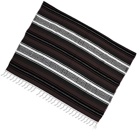 Cabilock Mexikanische Decke Graue Kuscheldecke Für Yoga Sofa Und Auto Woven Blanket Für Wohnzimmer Und Schlafzimmer