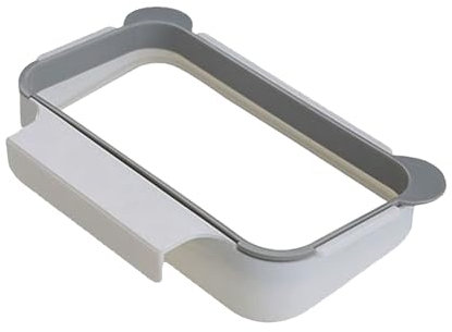 Soporte para bolsas de basura colgantes, soporte para bolsas de basura portátil que ahorra espacio para puerta de armario soporte para bolsas de basura soporte para bote de basura para cocina y baño