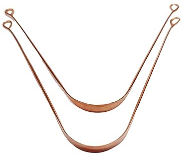 Rastogi Handicrafts Kupfer-Metall-Zungenreiniger für extreme Erwachsene, 2 Stück