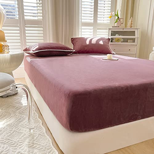 Fleece Spannbettlaken 120x200 Winter Samt warm kuschelig Boxspringbett Frottee Bettlaken Biber Spannbetttuch