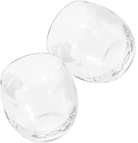 ABOOFAN 2pcs Glass Cups Map Pattern Drinking Glasses Multipurpose Sturdy Glass for Anniversaries Bars and Celebrations