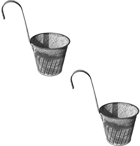 ORFOFE Maceta para Arreglos con Gancho 2 Unidades De Hierro Diseño Vintage para Decoración.