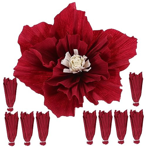 Gatuida 10 Stück Papierblumendekoration Blumenschmuck Aus Papier Selber Machen Party-Layout-Verzierungen Papierblumendekor Für Zuhause Geburtstagsfeier Papierblumen Schmückt