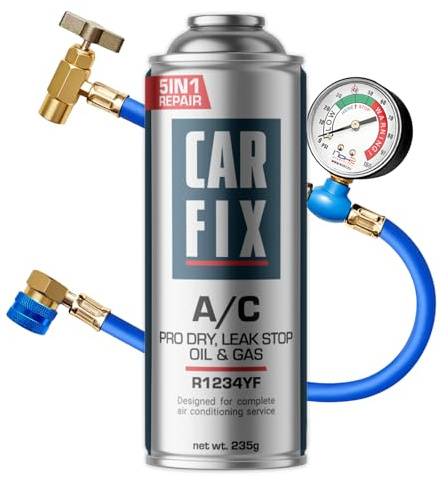 CARFIX, sustituto r1234yf, Sellador, refrigerante para aire acondicionado de automóviles, equivalente a 660 g, 1 lata, 5 en 1, 235g,